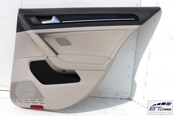 VW GOLF 7 VII BOCZEK BOCZKI DRZWI drzwiowe tapicerka 5G 5G4 KOMPLET BOCZKÓW MOCCA welur welurowe 5 drzwiowy mokka