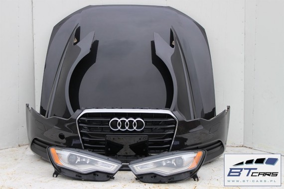 AUDI A6 PRZÓD maska błotniki zderzak przedni lampy błotnik lampa XENON ledy 4G LX7U szary 4G0941005B 4G0941006B 4G0941005B