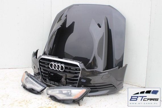 AUDI A6 PRZÓD maska błotniki zderzak przedni lampy błotnik lampa XENON ledy 4G LX7U szary 4G0941005B 4G0941006B 4G0941005B