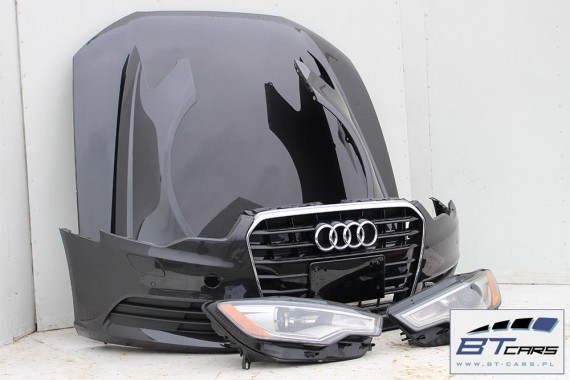 AUDI A6 PRZÓD maska błotniki zderzak przedni lampy błotnik lampa XENON ledy 4G LX7U szary 4G0941005B 4G0941006B 4G0941005B