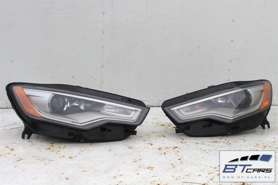 AUDI A6 PRZÓD maska błotniki zderzak przedni lampy błotnik lampa XENON ledy 4G LX7U szary 4G0941005B 4G0941006B 4G0941005B