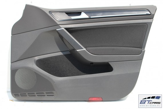 VW GOLF 7 VII KOMBI BOCZEK BOCZKI DRZWI drzwiowe tapicerka 5G 5G9 Variant KOMPLET BOCZKÓW CZARNY welur welurowe czarne