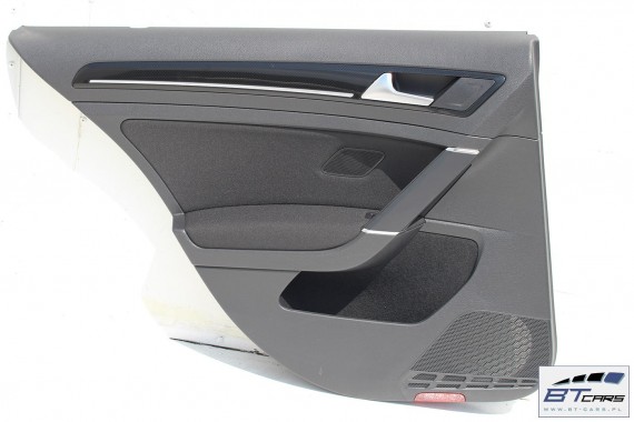 VW GOLF 7 VII KOMBI BOCZEK BOCZKI DRZWI drzwiowe tapicerka 5G 5G9 Variant KOMPLET BOCZKÓW CZARNY welur welurowe czarne