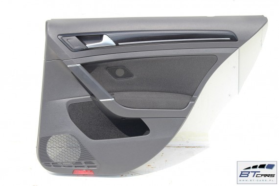 VW GOLF 7 VII KOMBI BOCZEK BOCZKI DRZWI drzwiowe tapicerka 5G 5G9 Variant KOMPLET BOCZKÓW CZARNY welur welurowe czarne