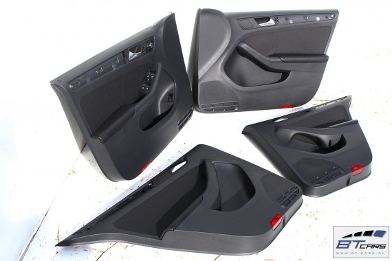 VW JETTA 5C BOCZKI DRZWIOWE BOCZEK DRZWI TAPICERKA welur kolor czarny 5C1867103 5C1867104 5C6867211 5C6867212 5C0 5C1867103