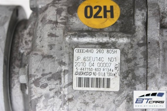 AUDI S8 S6 A8 POMPA KLIMY 4H0260805H 4.0 TFSi 4H0 260 805 H 4H SPRĘŻARKA KLIMATYZACJI kompresor 4H0260805H 4H0260805H 4H0260805