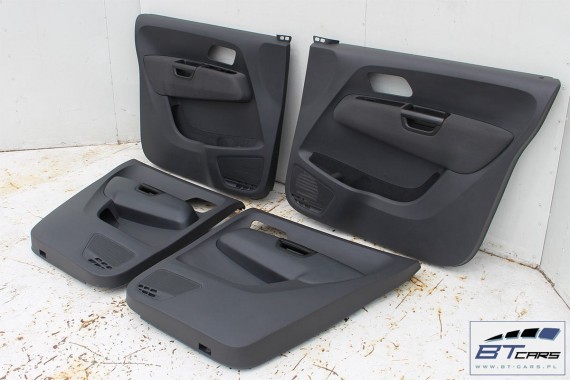 VW AMAROK BOCZKI DRZWIOWE BOCZEK TAPICERKA WELUR komplet boczków drzwiowych 2H 2H0867011 2H0867012 2H7867023 2H7867024 antracyt