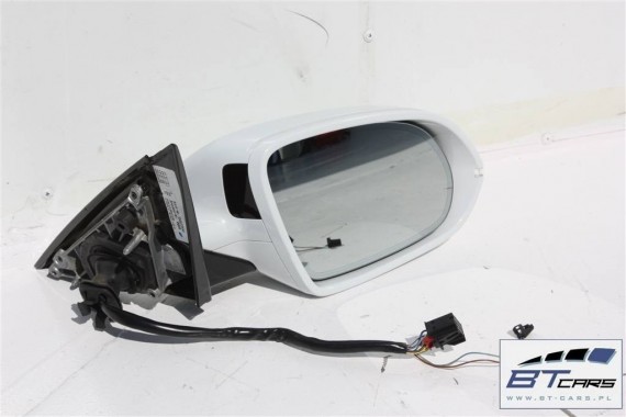AUDI A8 LUSTERKO DRZWI PRAWE 16PIN 14+2 pin 4H d4 zewnętrzne LS9R - biały (gletscher weiss) pinów kabli przewodów 4H0 ASYSTENT