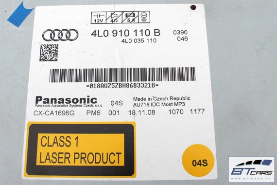 AUDI Q7 ZMIENIARKA CD MP3 4L0035110 4L0910110B 4L0057110A 4L0057110B 4L0910110A 4L0910110B 4L0910110B 4L0910110A 4L0910110A