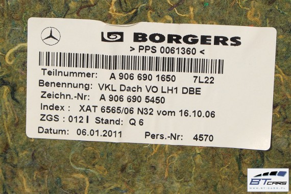 VW CRAFTER MERCEDES SPRINTER PODSUFITKA 2E0868911 2E0 868 911 A 906 690 1650