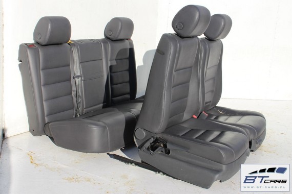 VW TOUAREG FOTELE KOMPLET FOTELI siedzeń siedzenia fotel tapicerka 7L skóra kolor - antracyt