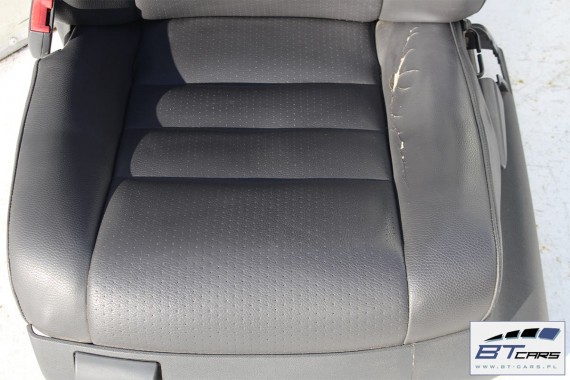 VW TOUAREG FOTELE KOMPLET FOTELI siedzeń siedzenia fotel tapicerka 7L skóra kolor - antracyt