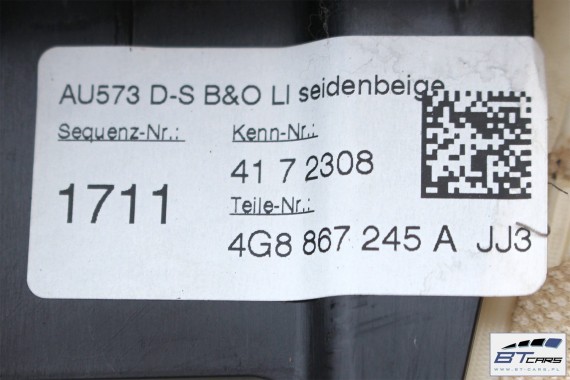 AUDI A7 SŁUPEK D POSZYCIE 4G8867245A 4G8867246A 4G8 867 245 Kolor JJ3 beżowy jedwab 4G8867245A 4G8867246A 4G8867245 4G8867246