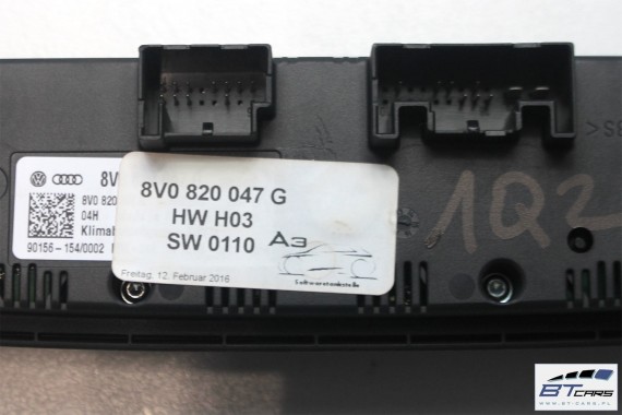 AUDI A3 Q2 PANEL KLIMATYZACJI 8V0820047G klimy moduł sterownik nawiewu 8V0 820 047 G 8V0820047G 83A820047C 83A820047E 8V0820047G