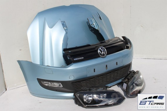 VW POLO PRZÓD maska błotniki zderzak pas przedni lampy błotnik lampa 6R LD5M Kolor:  niebieski Bluemotion wzmocnienie 6R0