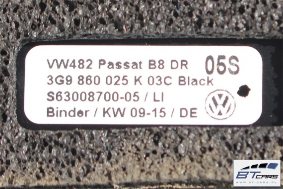 VW PASSAT B8 KOMBI RELINGI DACHOWE 3G9860025K 3G9860026K 3G9 860 025 K 3G9 860 026 K Kolor: 03C - czarny reling dachowy 2 sztuki