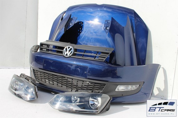 VW POLO 6R LD5Q PRZÓD maska błotniki zderzak pas przedni lampy wzmocnienie błotnik lampa Kolor: LD5Q niebieski (shadow blue) 6R0