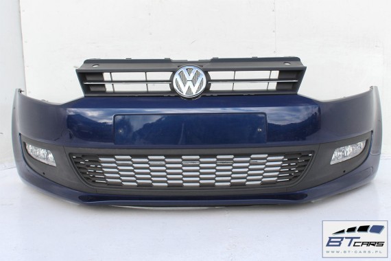 VW POLO 6R LD5Q PRZÓD maska błotniki zderzak pas przedni lampy wzmocnienie błotnik lampa Kolor: LD5Q niebieski (shadow blue) 6R0