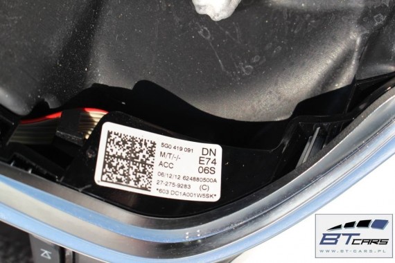 VW GOLF 7 POLO PASSAT B8 KIEROWNICA BIEGI 5G0419091DN 5G0419091GF 5G0 419 091 DN 5G0 419 091 GF Kolor: E74 - czarny
