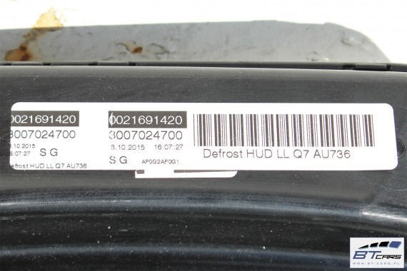 AUDI Q7 KONSOLA POD HEAD UP PULPIT 4M 4M1857001 4M0857993 DESKA ROZDZIELCZA KOKPIT PULPIT 24A czarny (soul) 4M1857001 4M1857001