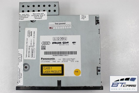 AUDI A4 A5 A6 A8 Q5 ZMIENIARKA CD MP3 4E0910110K 4E0035110A 4E0057110K PŁYT 4E0910110A 4E0910110B 4E0910110C 4E0910110 4E0910110