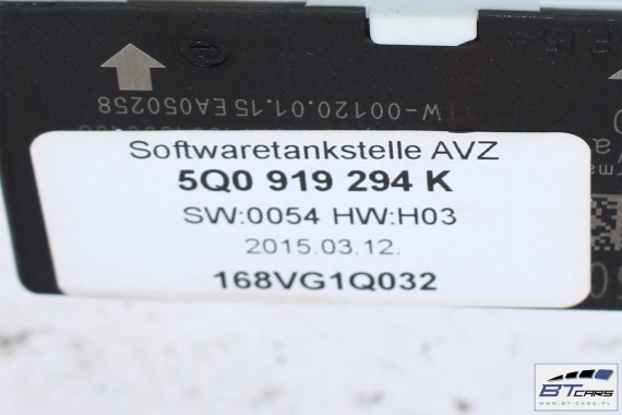 AUDI VW SEAT SKODA MODUŁ STEROWNIK PDC 5Q0919294K parkowania parkhilfe 5Q0 919 294 K 5Q0919294A 5Q0919294B 5Q0919294C 5Q0919294G