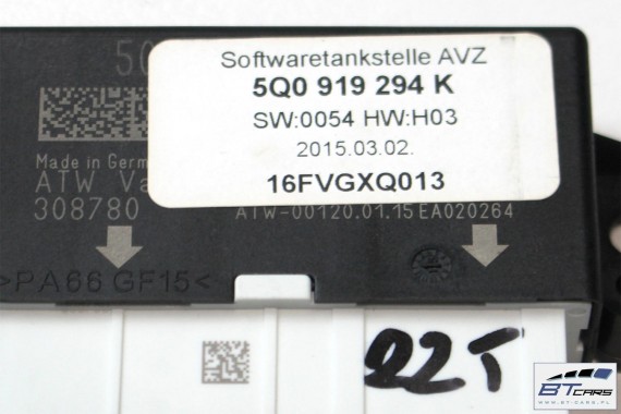 AUDI VW SEAT SKODA MODUŁ STEROWNIK PDC 5Q0919294K parkowania parkhilfe 5Q0 919 294 K 5Q0919294A 5Q0919294B 5Q0919294C 5Q0919294G