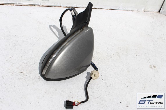 VW GOLF 7 VII LUSTERKO DRZWI LEWE 6pin SREBRNE LB7W (strona lewa - kierowcy) 5G SAMOCHODOWE zewnętrzne pinów kabli przewodów