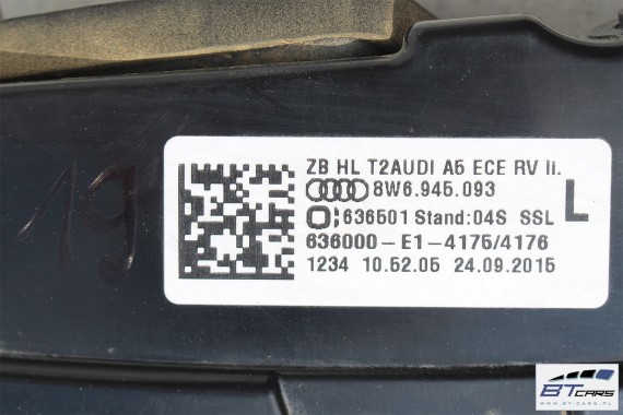 AUDI A5 SPORTBACK LAMPY LED TYŁ lampy tylne 8W6945091 8W6945092 8W6945093 8W6945094 8W6945091 8W6945092 8W6945091 8W6945092 F5