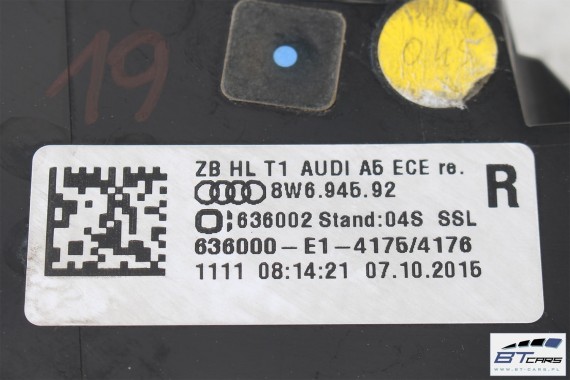 AUDI A5 SPORTBACK LAMPY LED TYŁ lampy tylne 8W6945091 8W6945092 8W6945093 8W6945094 8W6945091 8W6945092 8W6945091 8W6945092 F5