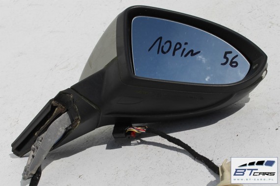 VW GOLF 7 VII LUSTERKO DRZWI PRAWE LB7W 10 pin ZEWNĘTRZNE 10pin 5G LB7W - srebrny (tungsten silver ) pinów kabli przewodów