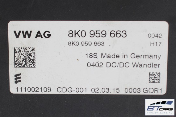 AUDI VW STABILIZATOR NAPIĘCIA 8K0959663 8K0959663D 8K0 959 663 8K0959663 8K0959663 8K0959663 8K0959663 8K0959663 8K0959663 SKODA