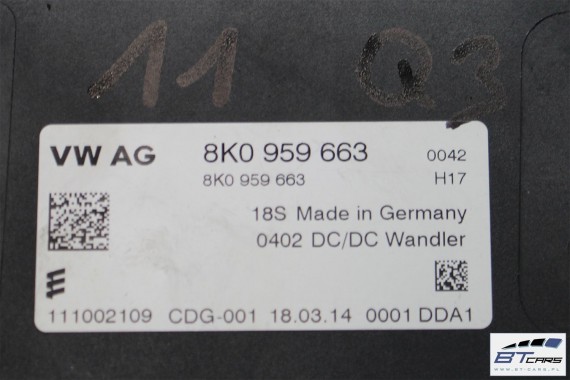 AUDI VW STABILIZATOR NAPIĘCIA 8K0959663 8K0959663D 8K0 959 663 8K0959663 8K0959663 8K0959663 8K0959663 8K0959663 8K0959663 SKODA