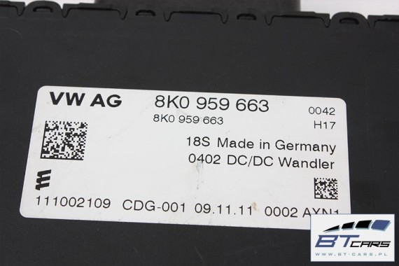 AUDI VW STABILIZATOR NAPIĘCIA 8K0959663 8K0959663D 8K0 959 663 8K0959663 8K0959663 8K0959663 8K0959663 8K0959663 8K0959663 SKODA