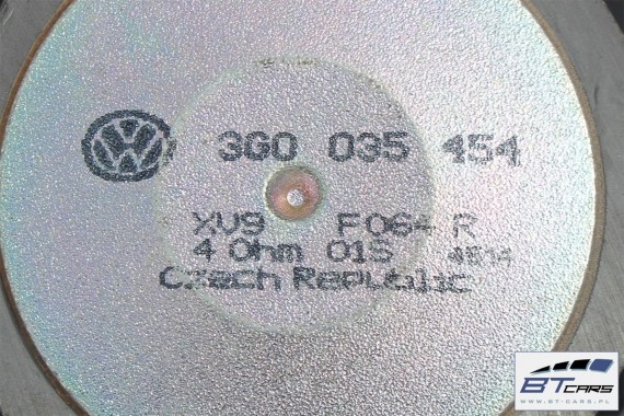 VW PASSAT B8 GŁOŚNIKI KOMPLET 3G0035453 3G0035454 - głośnik niskotonowy  ZESTAW NAGŁOŚNIENIE 3G 2015-