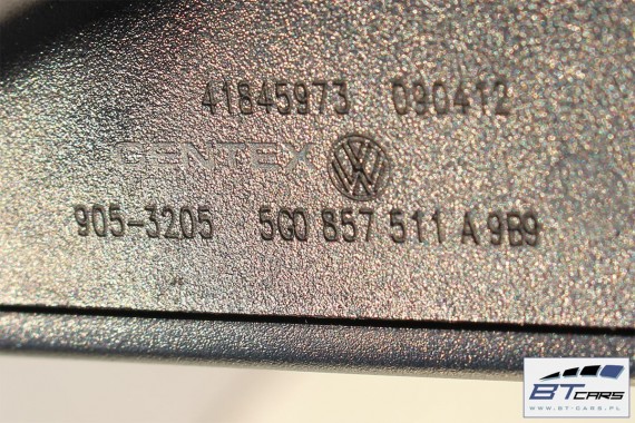 VW GOLF 7 VII LUSTERKO WEWNĘTRZNE 5G0857511A wsteczne 5G0 857 511 A 9B9 - czerń 5G0868437 5G0857511A 5G0857511B 5G0857511A