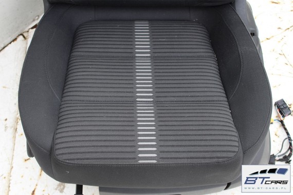 VW TIGUAN FOTELE KOMPLET FOTELI siedzeń siedzenia fotel tapicerka welur kolor czarny 5N 5N0