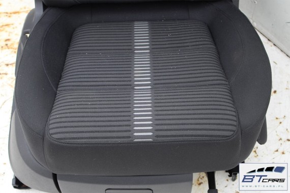VW TIGUAN FOTELE KOMPLET FOTELI siedzeń siedzenia fotel tapicerka welur kolor czarny 5N 5N0