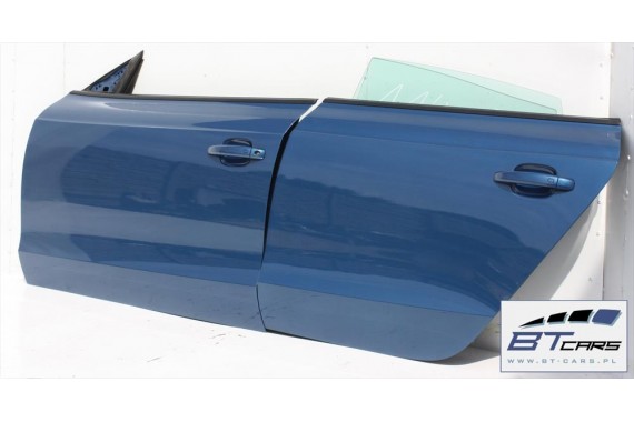 AUDI A5 SPORTBACK DRZWI LEWE PRZÓD + TYŁ STRONA LEWA przednie + tylne 2 sztuki 8T8 Kolor LX5V Q9Q9 niebieski 8T8831051 8T8833051