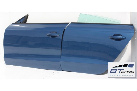 AUDI A5 SPORTBACK DRZWI LEWE PRZÓD + TYŁ STRONA LEWA przednie + tylne 2 sztuki 8T8 Kolor LX5V Q9Q9 niebieski 8T8831051 8T8833051