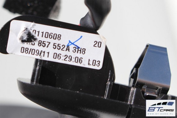 VW POLO PODSUFITKA SŁUPKI TAPICERKA CZARNA 6R4867501BJ 6R4 867 501 BJ 5 drzwi 6R CE6  czarny tytanowy KOMPLET Z SŁUPKAMI SŁUPKÓW