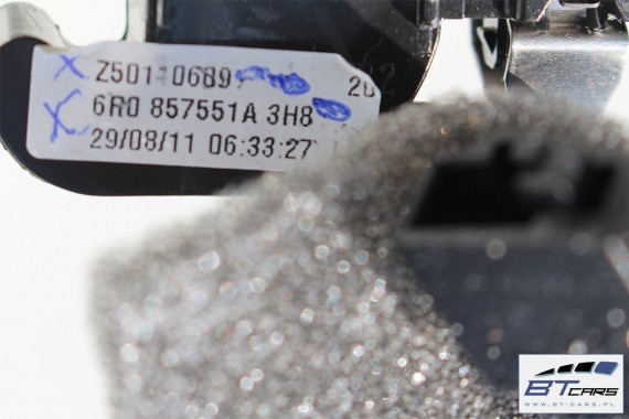 VW POLO PODSUFITKA SŁUPKI TAPICERKA CZARNA 6R4867501BJ 6R4 867 501 BJ 5 drzwi 6R CE6  czarny tytanowy KOMPLET Z SŁUPKAMI SŁUPKÓW