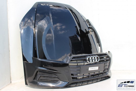 AUDI A5 8W F5 PRZÓD maska błotniki zderzak pas przedni wzmocnienie błotnik Kolor: A2 LY9B brylantowy czarny 8W6823029 8W6821105