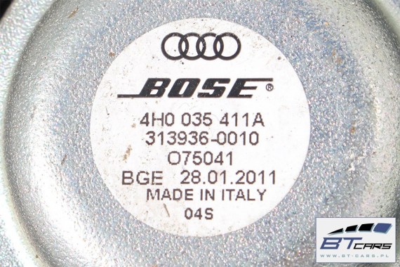 AUDI A8 GŁOŚNIKI GŁOŚNIK + WZMACNIACZ 4G0035223B BOSE 4H0035397 4H0035399B 4H0035399C 4H0035402A 4H0035297 4H0035411A 4G0035223