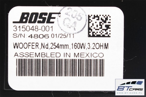 AUDI A8 GŁOŚNIKI GŁOŚNIK + WZMACNIACZ 4G0035223B BOSE 4H0035397 4H0035399B 4H0035399C 4H0035402A 4H0035297 4H0035411A 4G0035223