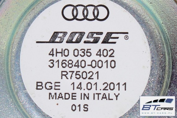 AUDI A8 GŁOŚNIKI GŁOŚNIK + WZMACNIACZ 4G0035223B BOSE 4H0035397 4H0035399B 4H0035399C 4H0035402A 4H0035297 4H0035411A 4G0035223