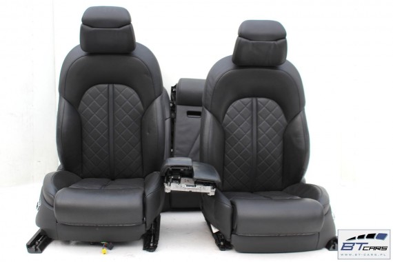 AUDI A8 S8 FOTELE KOMPLET FOTELI siedzeń siedzenia tapicerka 4H D4 4H0 2010-2017 wentylowane masaże w przednich fotelach