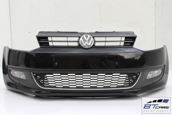 VW POLO PRZÓD maska błotniki zderzak pas przedni błotnik 6R Kolor: A1 L041 - czarny 6R0 wzmocnienie lampy KOMPLETNY A1A1 L041