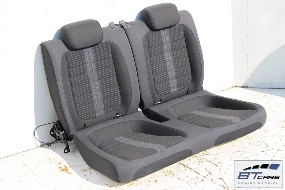 VW THE BEETLE FOTELE KOMPLET FOTELI siedzeń siedzenia fotel tapicerka 5C 5C5 welur kolor czarno - szary