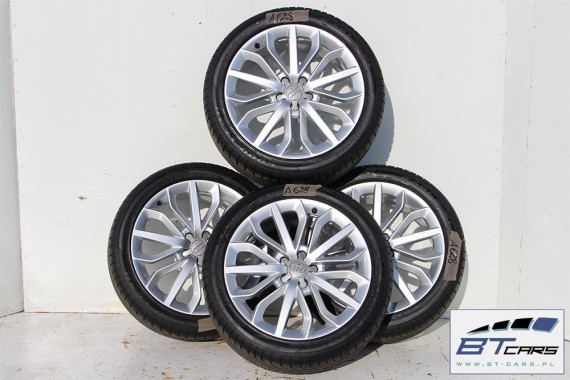 AUDI A6 A7 A8 FELGI 19 4G0601025E OPONY LATO KOŁA felga 4G0 601 025 E 8,5J*19H2 ET45 opona GOODYEAR EAGLE F1 255/40/19 100Y